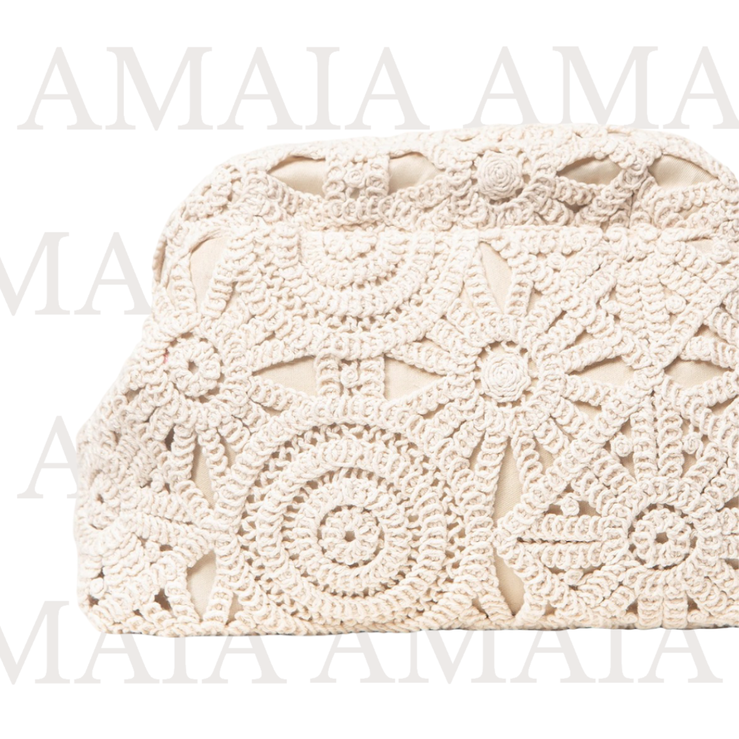 Alora Crochet Hobo Clutch